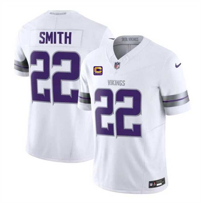 Men & Women & Youth Minnesota Vikings #22 Harrison Smith White 2024 F.U.S.E. With 4-Star C Patch Winter Warrior Limited Stitched Jersey,We sell and wholesale Men & Women & Youth Minnesota Vikings #22 Harrison Smith White 2024 F.U.S.E. With 4-Star C Patch Winter Warrior Limited Stitched Jersey on line form chian!